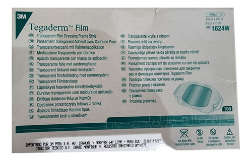 3m Tegaderm Film 6x7cm (caja 100 Unid.) En Oferta