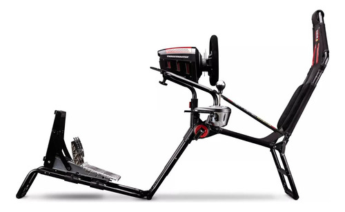 Soporte Simulador De Carreras Gt Lite Next Level Negro Rojo