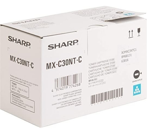 Toner Sharp Mxc30ntc Cyan