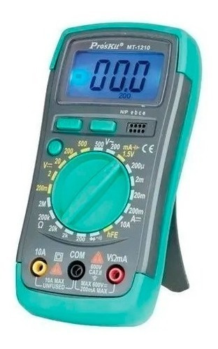 Tester Digital Mt-1210 Proskit C/ Luz De Fondo Profesional