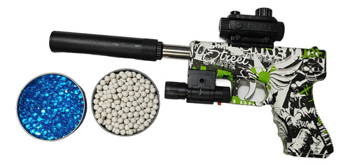 2 Pistolas Airsoft De Hidrogel Glock19 +laser Navidad Oferta