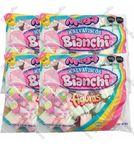 Bianchi Malvaviscos Figuras Fresa Vainilla De La Rosa 3.36kg