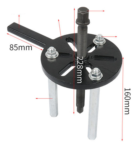 Inner Hole Puller Removal Tool Sturdy Bearing With 3 Jaw