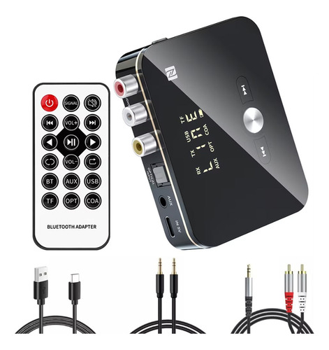 Transmisor Receptor Adaptador Bluetooth Convertidor Optico