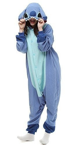 Zealove Blue Stitch Onesie Kigurumi Pijama Disfraz Para Adul