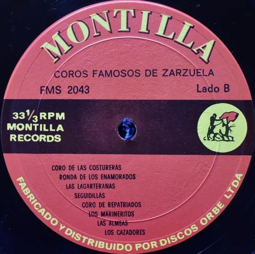 Zarzuela - Coros Famosos / Lp Vinilo Acetato (Usado)
