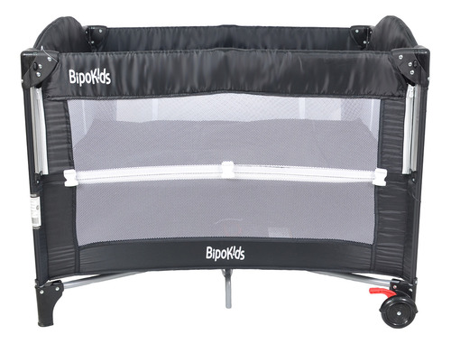Practicuna Colecho Con Bolso Plegable Bipokids Color Negro Diseño de la tela Liso