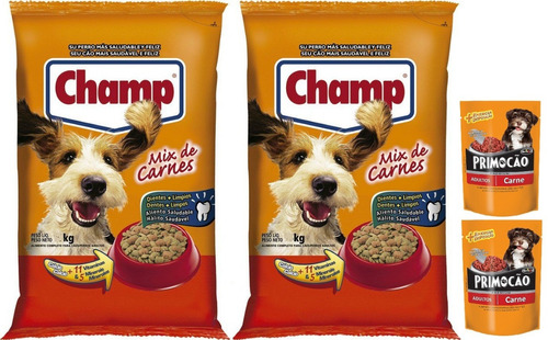 Super Combo Pedigree Champ 44k + 2 Pouch 200g 