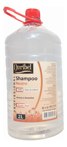  Shampoo Salão De Beleza Sem Sal Ouribel Neutro 2litros