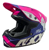 Comprar Casco Axxis Cross Wolf Jackal Rosa Chicle Monocolor S
