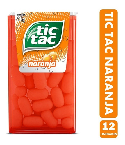 Tic Tac Sabor Naranja (caja Con 12 Unidades)