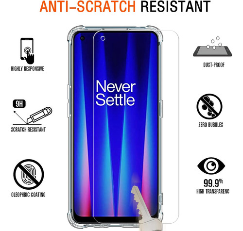 Funda Uso Rudo Silicona Tpu Suave Para 1+ Nord Ce 2+mica Transparente Oneplus Nord Ce 2