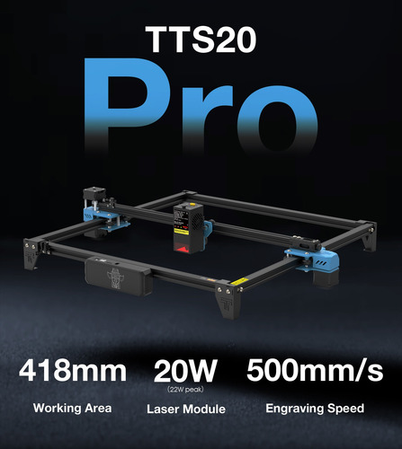 Grabador Láser Twotrees Tts-20 Pro 20w , 100-240v