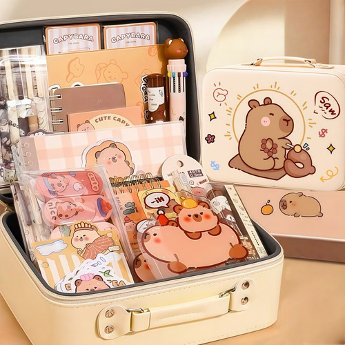 Set De Regalo De Papelería Con Temática De Capibara