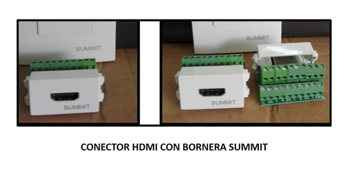 Conector Hdmi Con Bornera P/placa De Montaje Summit