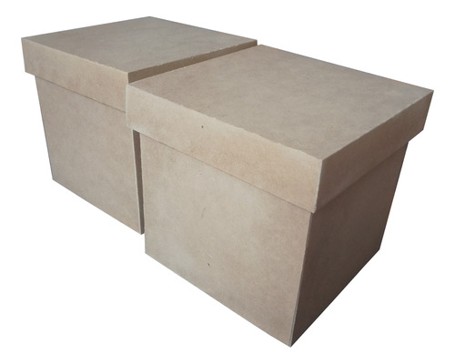 Caja Fibrofacil 12x12x12 Con Tapa Tipo Zapato X 2 Un. 