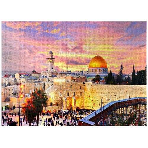 Skyline Of The Old City At The Western Wall And The Temple M