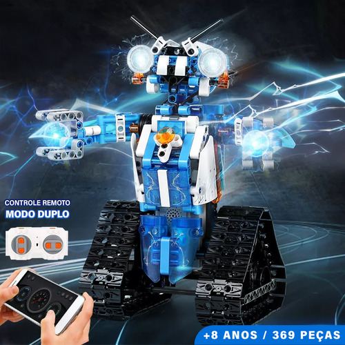 Camewin Blocos Construção Brinquedo Robô Relâmpago 369 Peças
