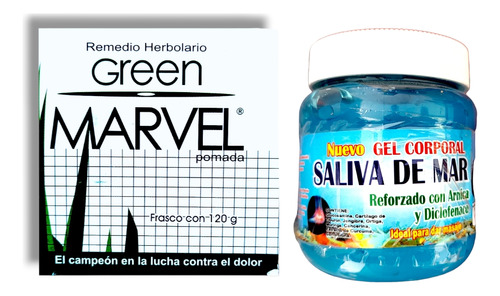 Crema Green Marvel+ Gel Saliva De Mar