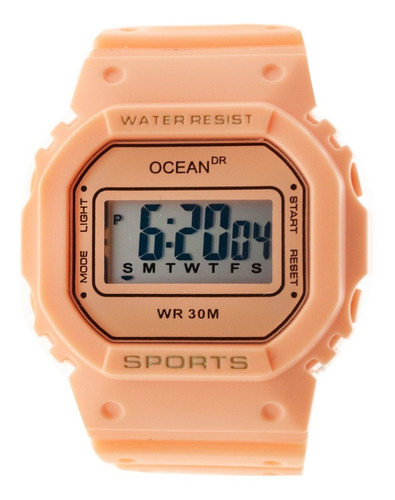 Imagen 1 de 6 de Reloj Mujer Digital Ocean Dr. Deportivo Sumergible Dig037