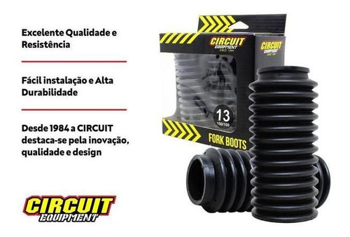 Imagem 2 de 4 de Sanfona Bengala 13 Dentes Titan/ybr/twister Preta Circuit