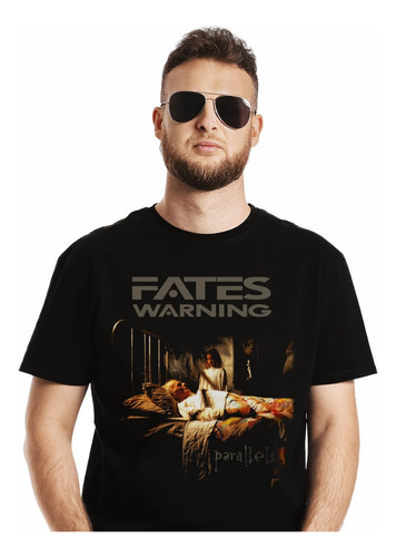 Polera Fates Warning Parallels Metal Impresión Directa