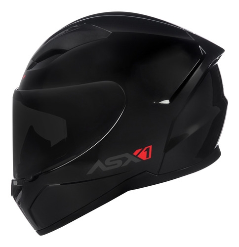 Capacete Masculino Feminino Asx City Preto Fechado Esportivo