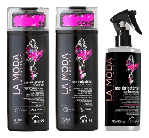 Truss Uso Obrigatório Shampoo+ Condicionador 300ml+ Leave-in