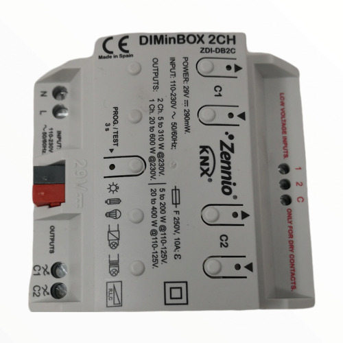 Diminbox Dimmer Control Iluminación Zdi-db2c Knx Zennio