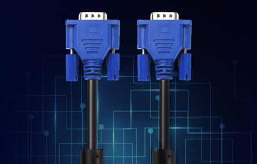 Cable Vga 10 Mts Macho Macho Doble Filtros 15 Pin Calidad