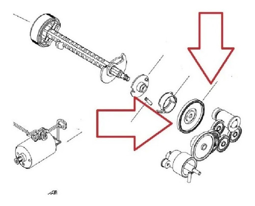 Imagen 3 de 4 de Resorte Epson Cluth Gear L1110, L3110, L3150, L4150, L4160
