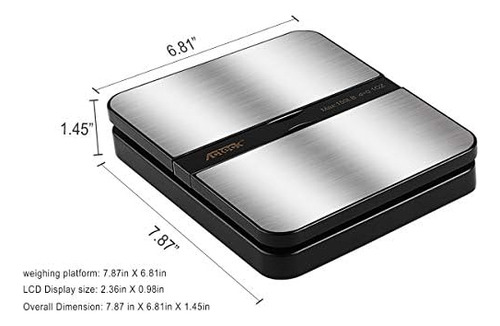 Correo De Envío Digital Acteck De 150 Libras X 0.1 Oz Con Pa