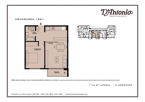 Departamento De 2 Ambientes. Excelente Categoría - Caballito