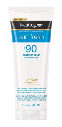 Protetor Solar Neutrogena Sun Fresh Loção Fps 90 200ml