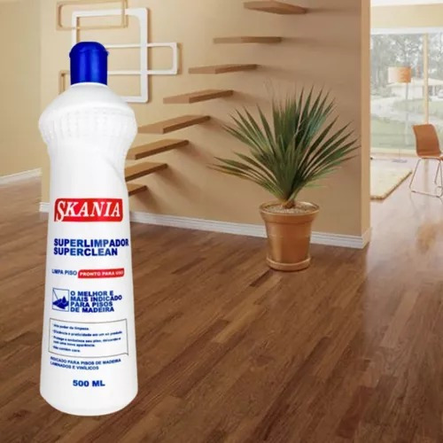 Limpa Piso De Madeira Superclean Pronto Uso Skania 500ml