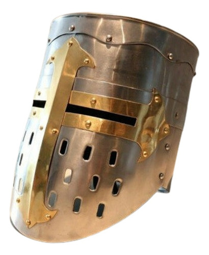 Casco Medieval Caballero Cruzado / Templario. Jp