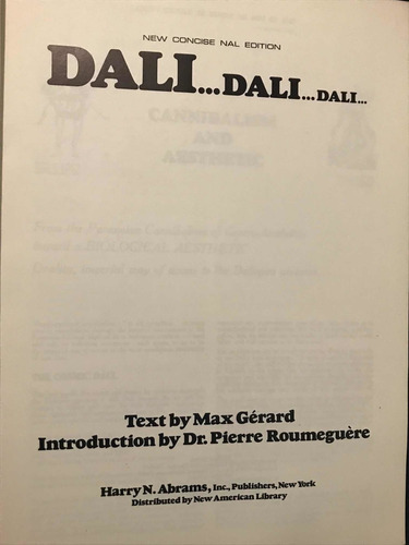 Dalí Dalí Dalí Libro (Usado)