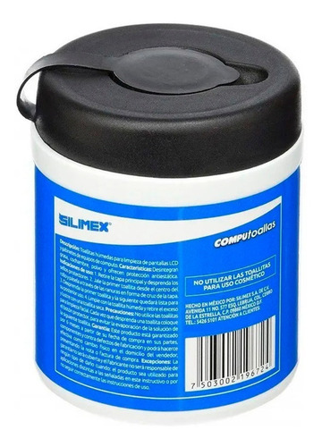 Kit 2 Toallas Humedas Silimex Computoallas Limpieza Comput