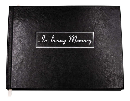 Photo Booth Frames Funeral Guest Book, In Loving Memory, 9x7