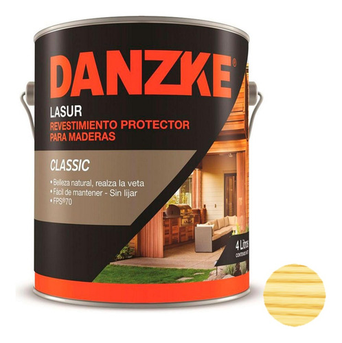 Protector Para Madera Danzke Lasur Petrilac 1 Litro