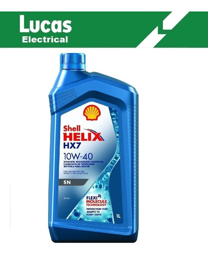 Aceite/lubricante Shell Semisintetico Helix Hx7 10w40 1l