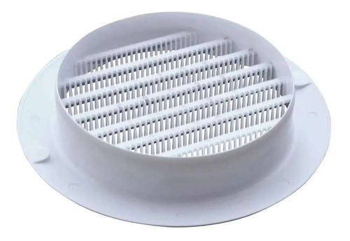 Imagem 3 de 5 de Grade Ventilação Redonda 20 Cm C/ Tela Kit Com 10 Unidades