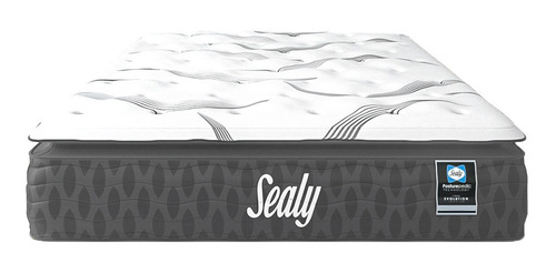 Colchon Sealy Fritz Matrimonial + Box Gris Linato
