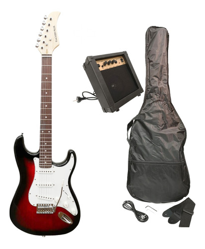 Pack Guitarra Electrica  + Funda + Correa + Cable + Puas