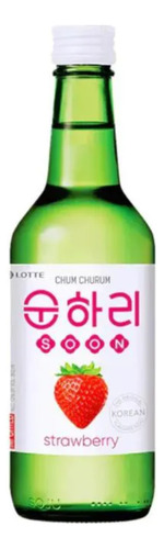Caixa De Soju Coreano Chum-churum Lotte Morango 360ml - 20x