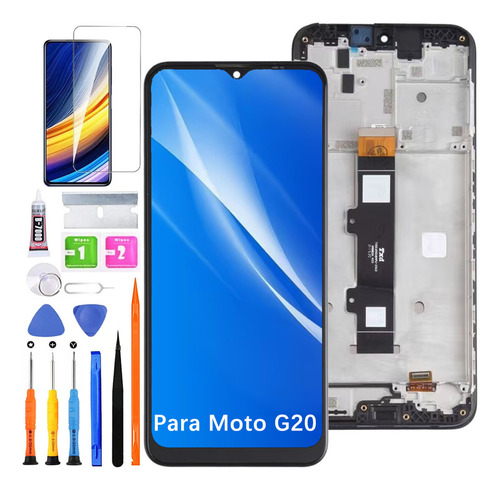 Pantalla Para Moto G20 Xt2128 Display Con Marco