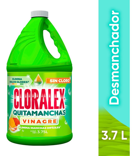 Cloralex Quitamanchas Vinagre Sin Cloro 3.75l