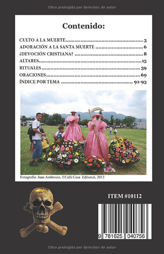 La Biblia De La Santa Muerte Con Historia, Altares, Rituales