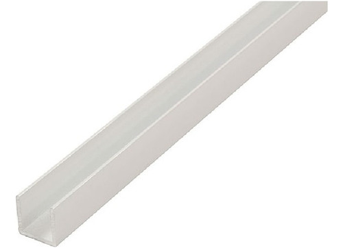 Perfil U De Aluminio 10 X 13mm Blanco Largo X 6 Metros
