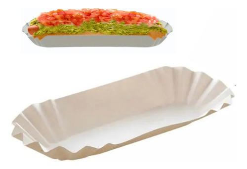 Canoa De Completo Chico X100 Porta Hot Dog Perros Caliente